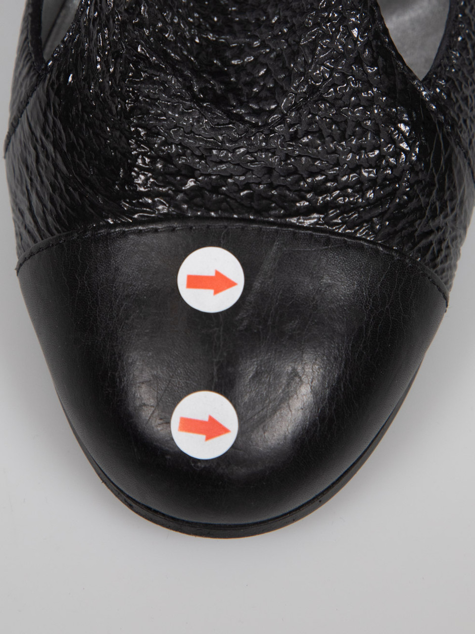 Chanel Black Textured Leather Cut Out Ankle Boots