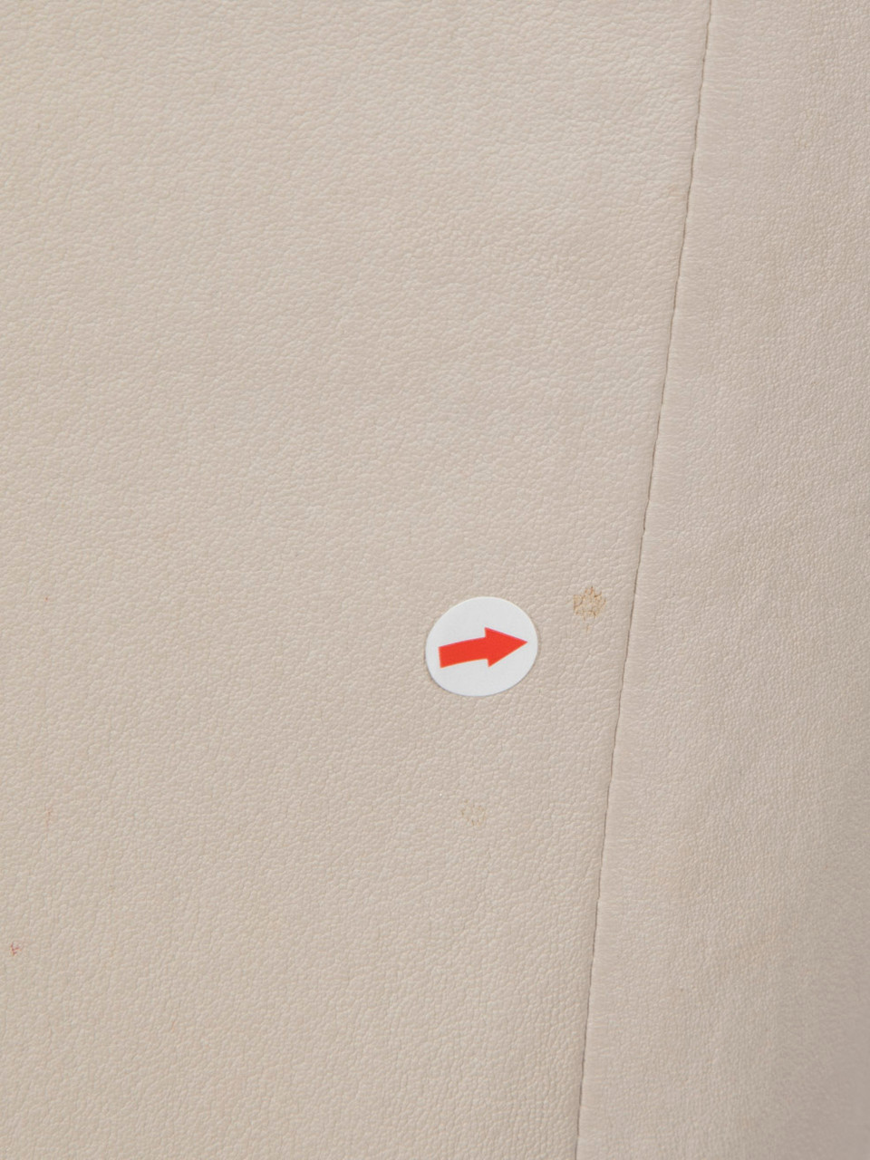 Joseph Beige Leather Clara Pencil Skirt