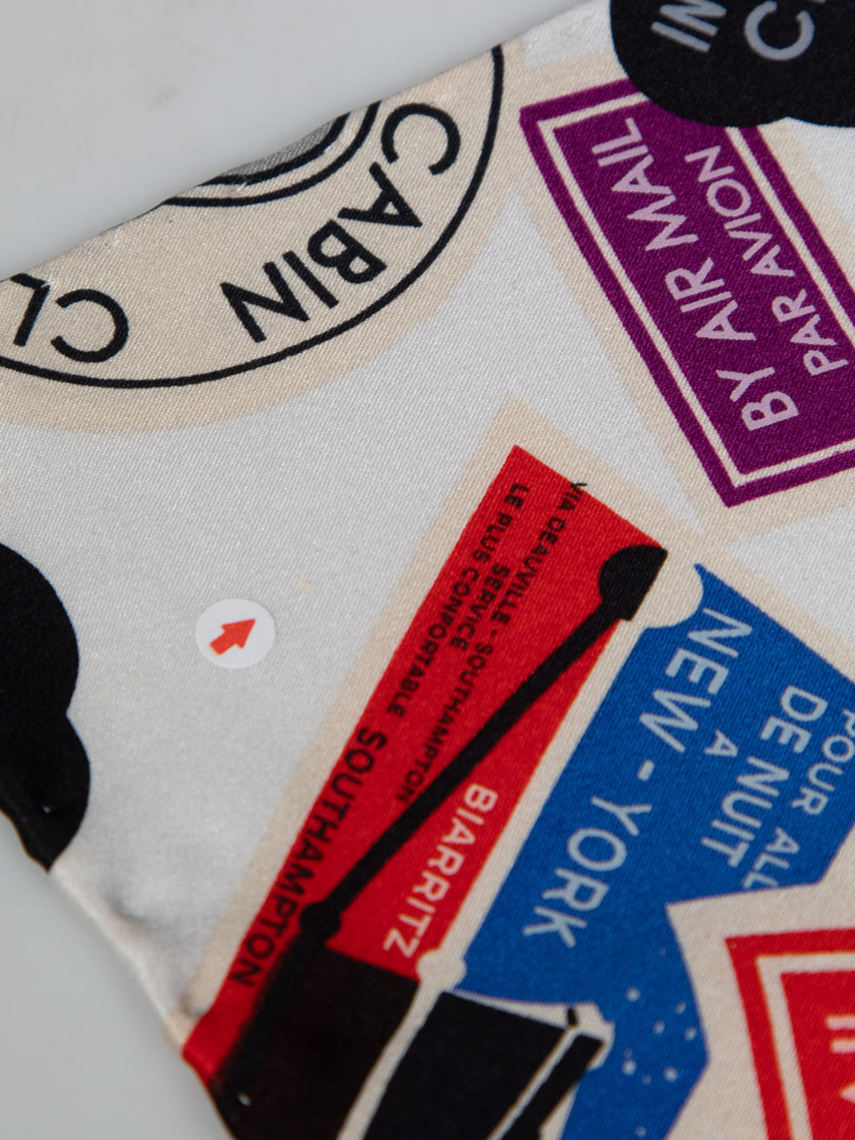 Chanel Silk Travel Print Scarf