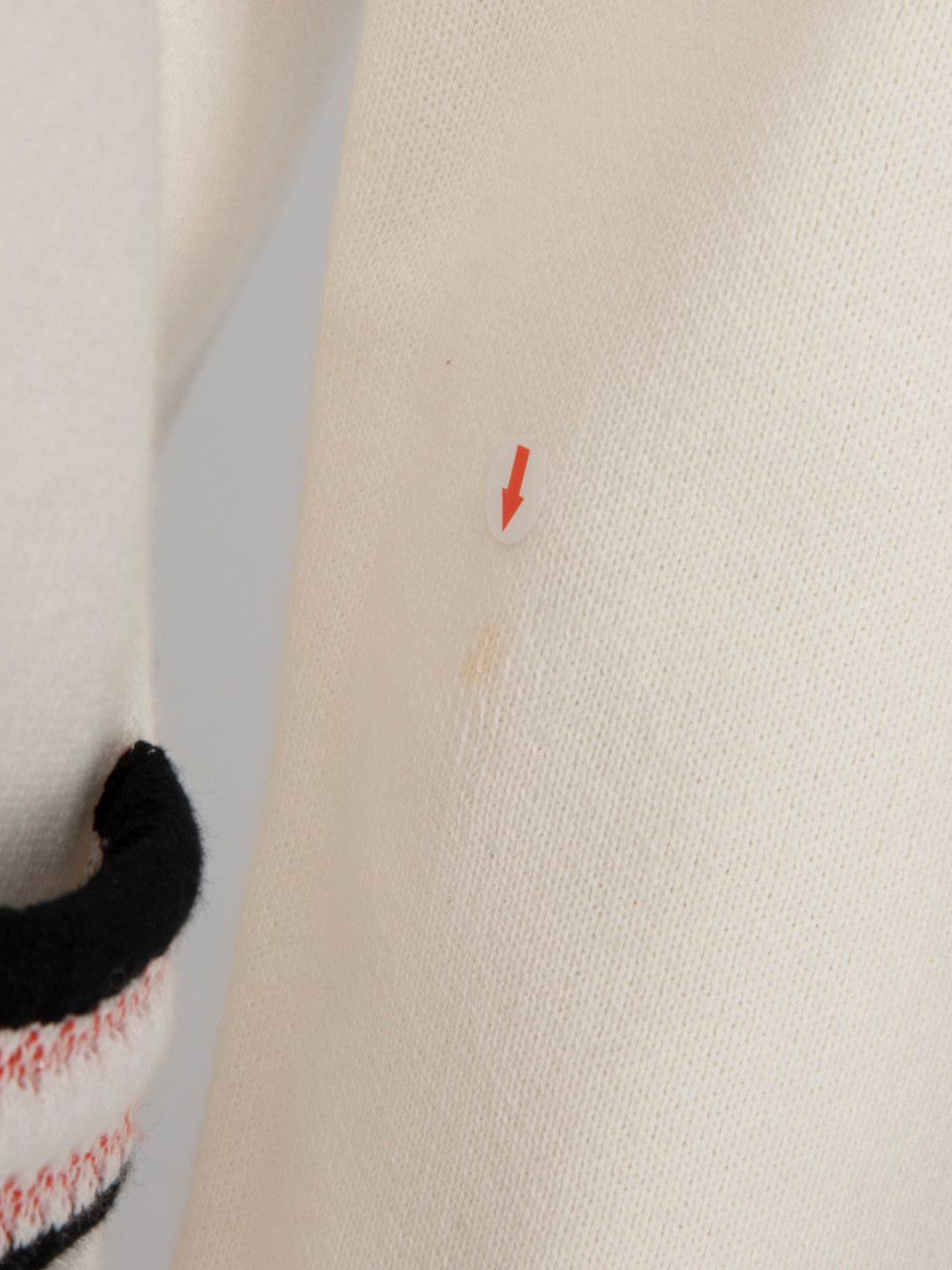 Maje White Web Trim Snap Button Cardigan