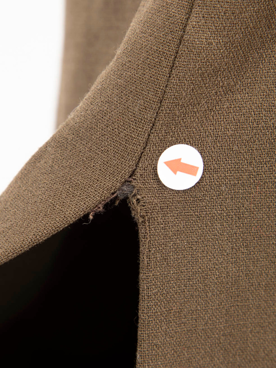 Rejina Pyo Khaki Wool Cut Out Midi Dress