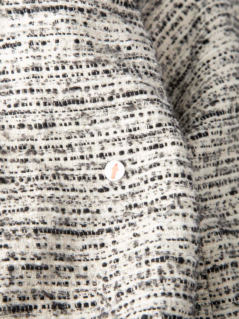 Max Mara Black & White Tweed Single Breasted Jacket