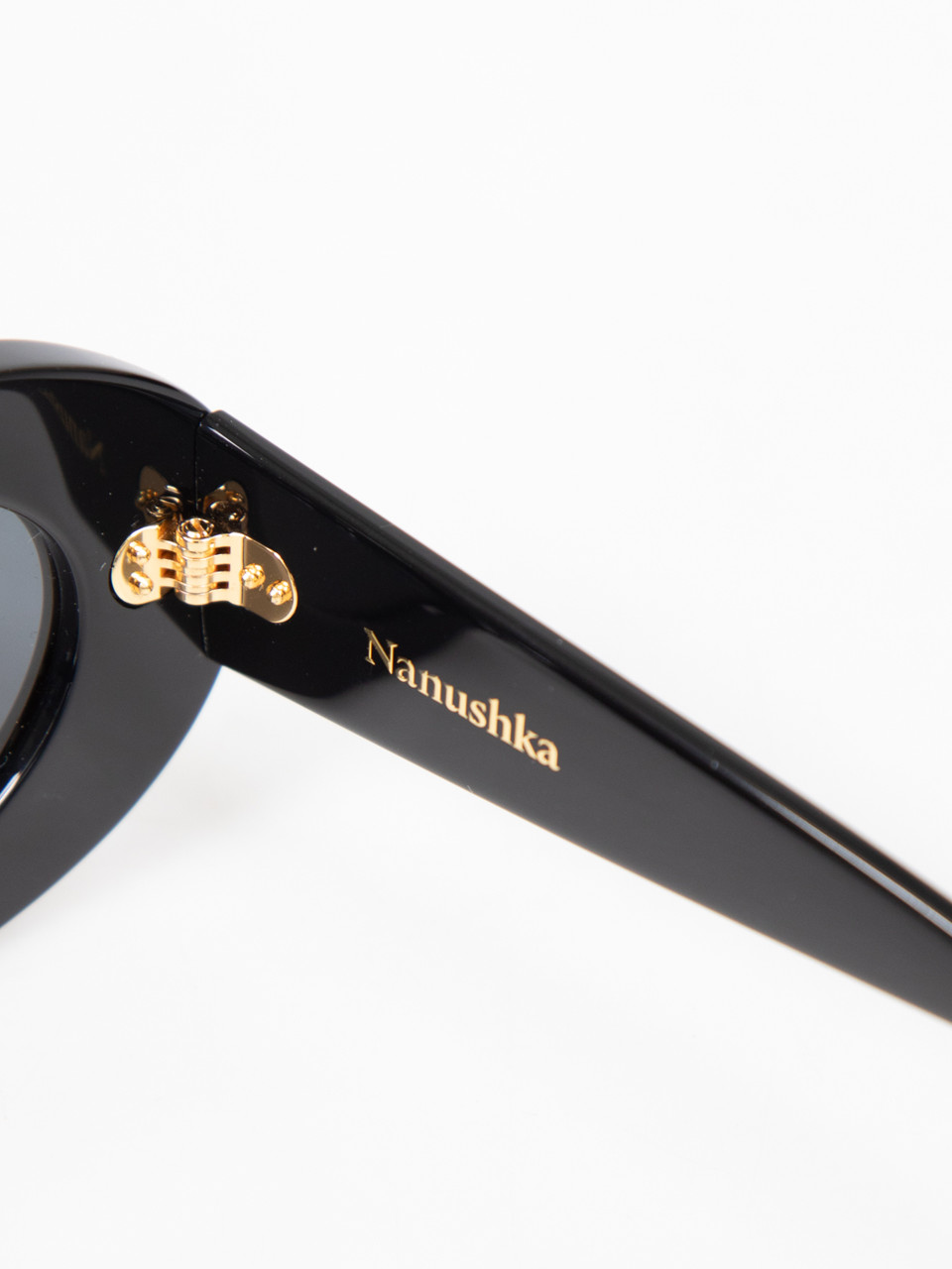 NANUSHKA Black Oval Framed Sunglasses