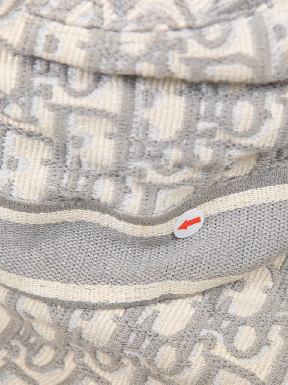Dior Grey Oblique Logo Bucket Hat