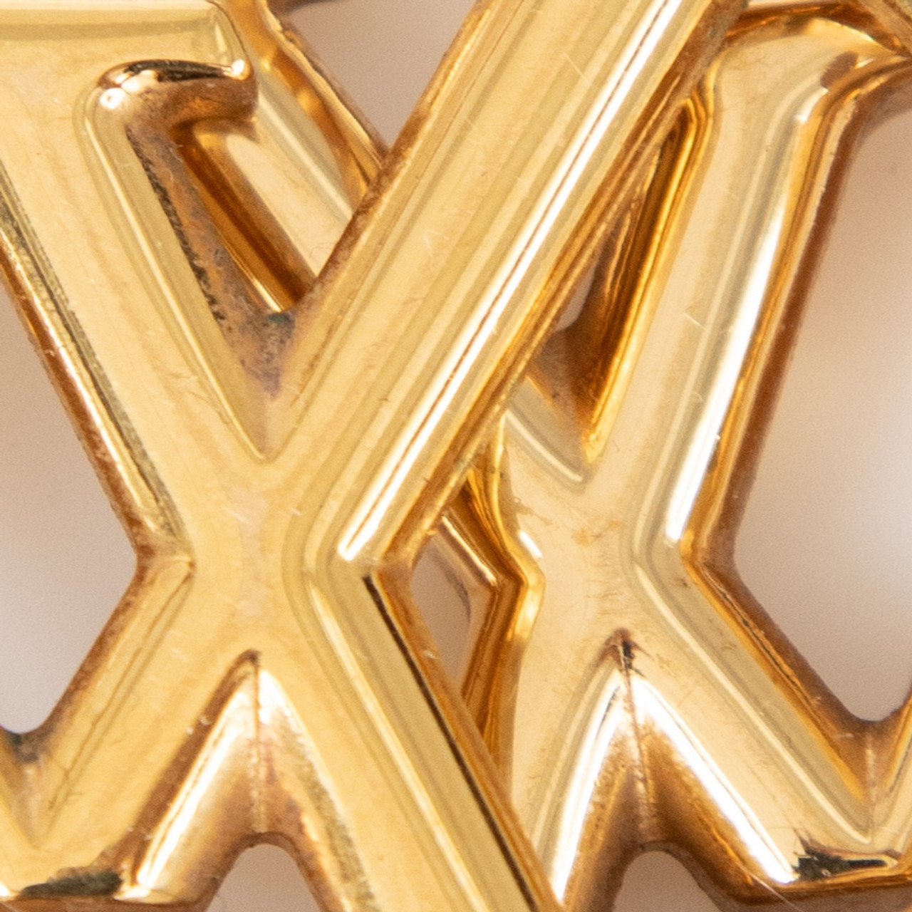 Louis Vuitton Gold LV Louise Hoop GM Earrings