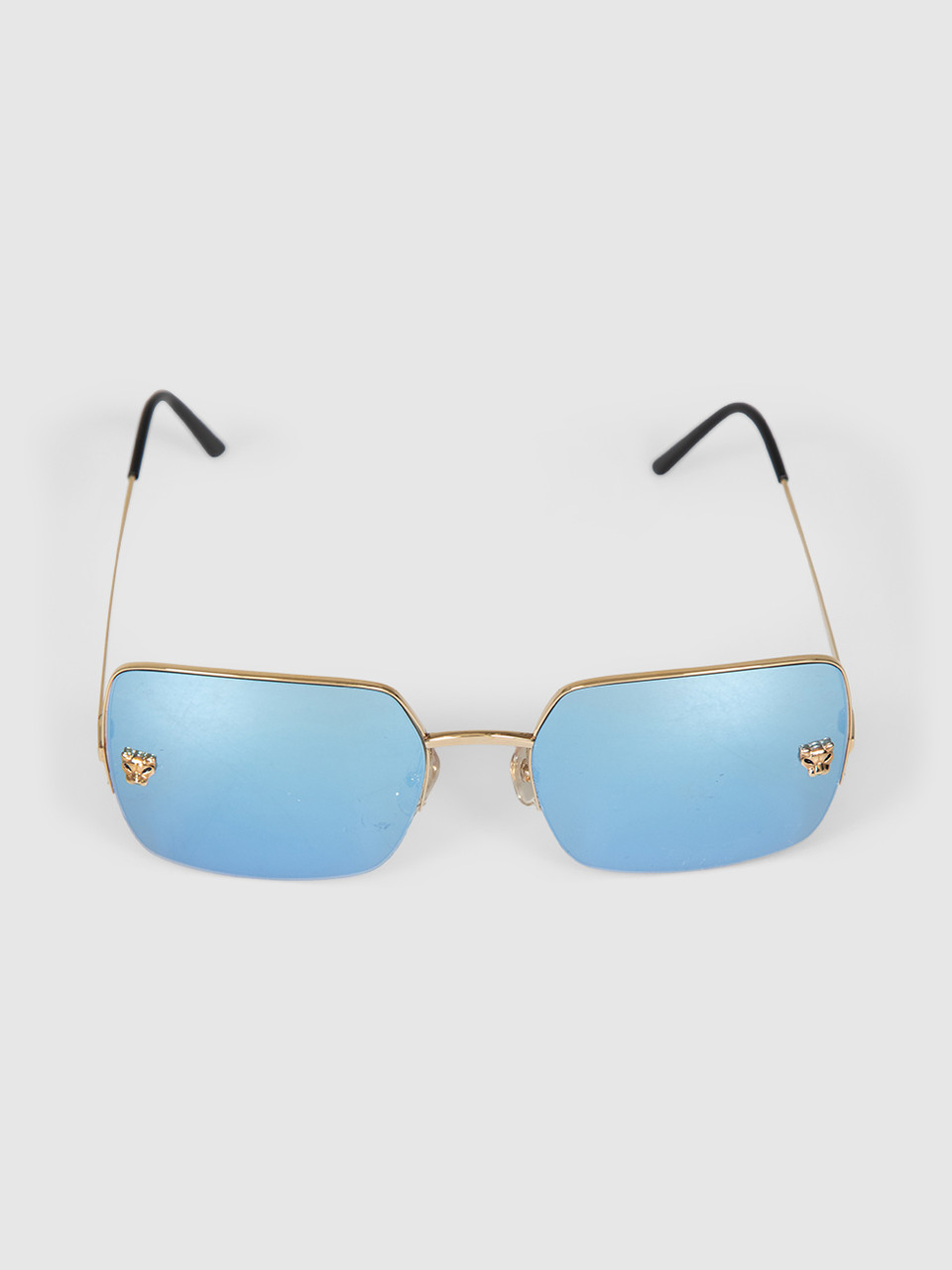Cartier Gold Mirrored Panther Sunglasses