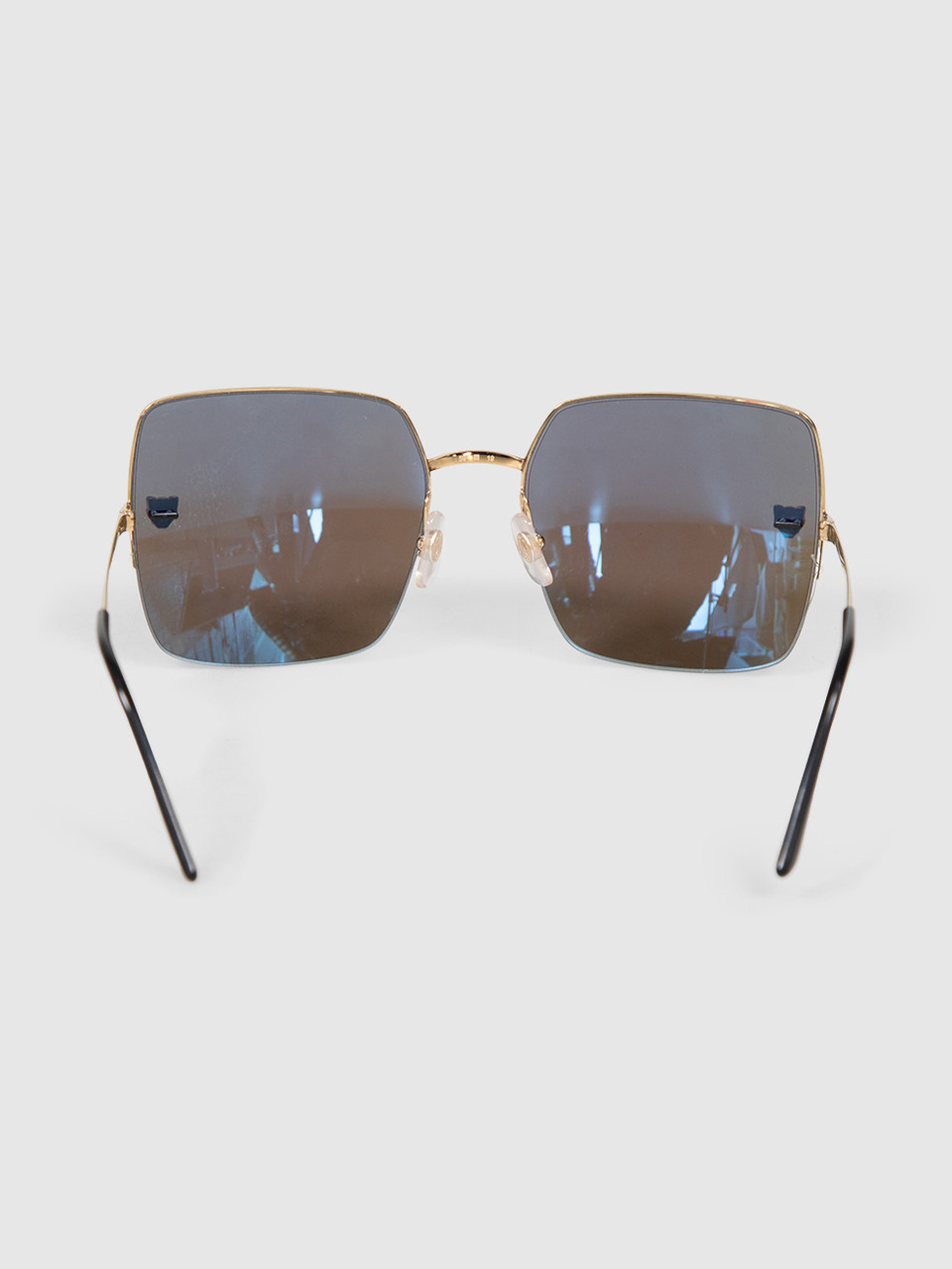 Cartier Gold Mirrored Panther Sunglasses