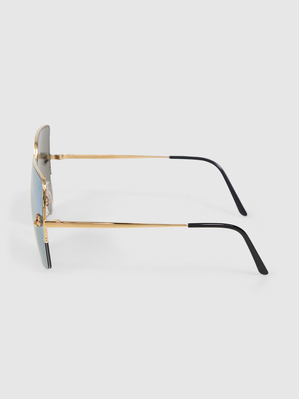 Cartier Gold Mirrored Panther Sunglasses