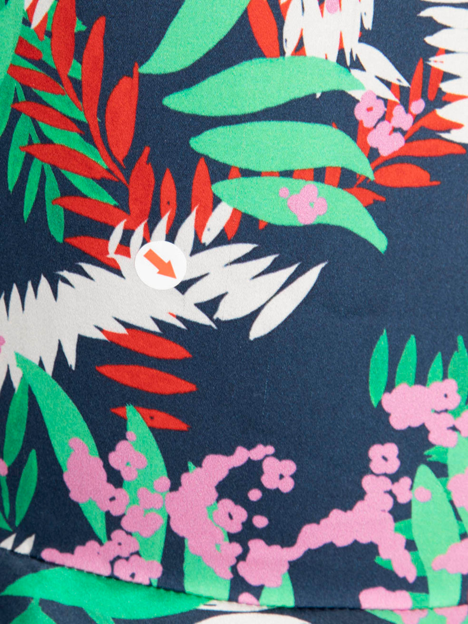 Saloni Floral Print Silk One Sleeve Dress Saloni Floral Print Silk One Sleeve Dress