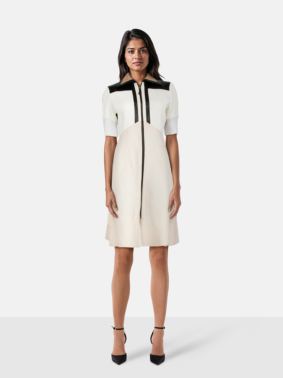 Louis Vuitton F/W14 Ribbed Zipped Panelled Dress Louis Vuitton F/W14 Ribbed Zipped Panelled Dress
