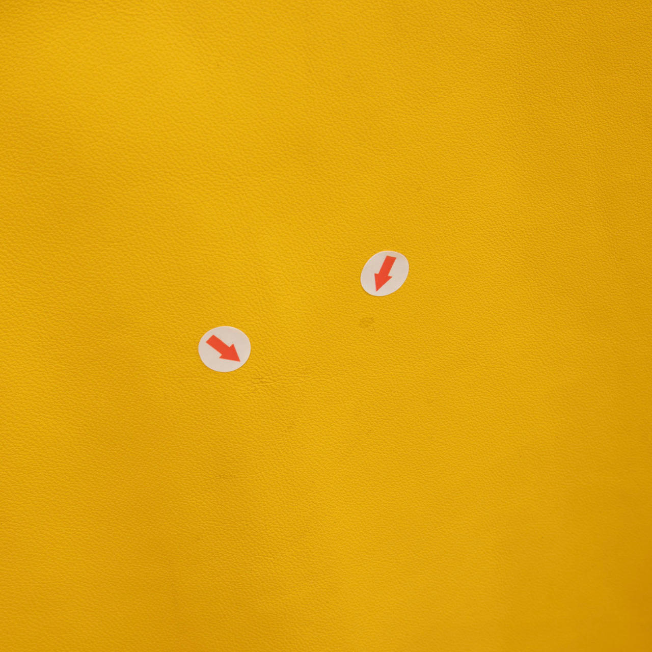 Tibi Yellow Leather Asymmetric Midi Skirt