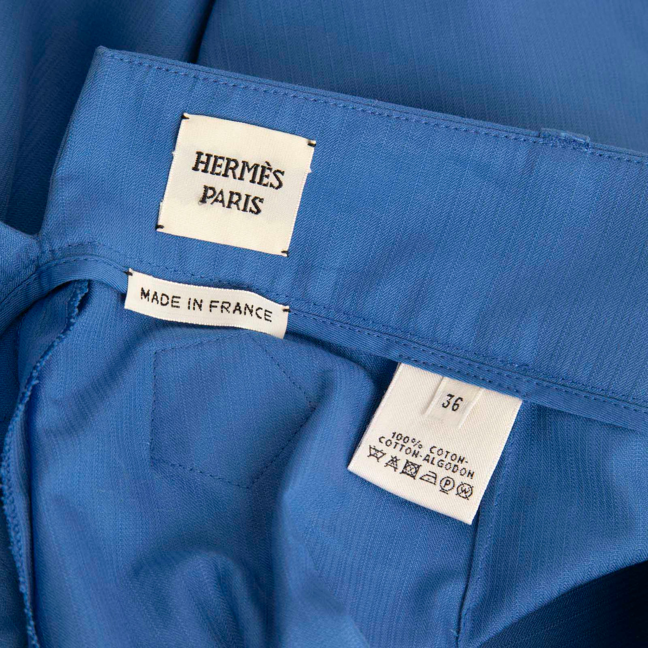 Hermès Blue High Rise Shorts