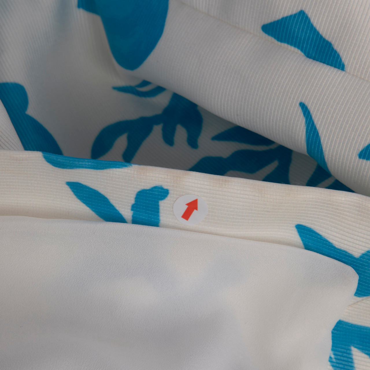 Emilia Wickstead White & Blue Patterned Top & Skirt Set