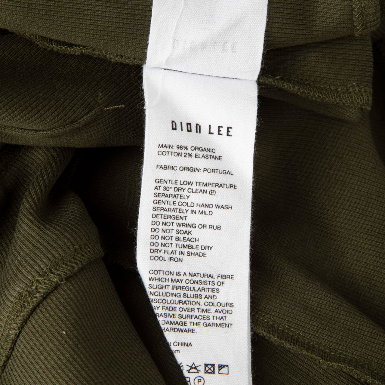 Dion Lee Khaki Fin Corset Mini Dress