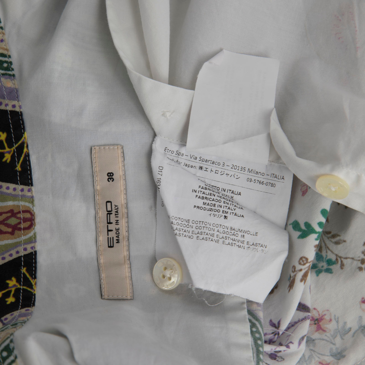 Etro Floral Pattern Button Up Shirt