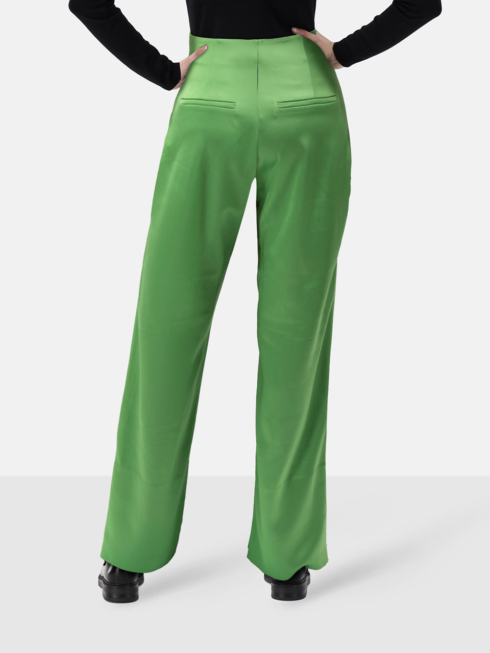 NANUSHKA Green Miki Ladder Stitch Trousers