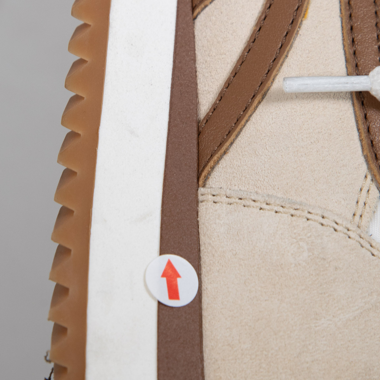 Loewe Beige Suede Panel Anagram Trainers