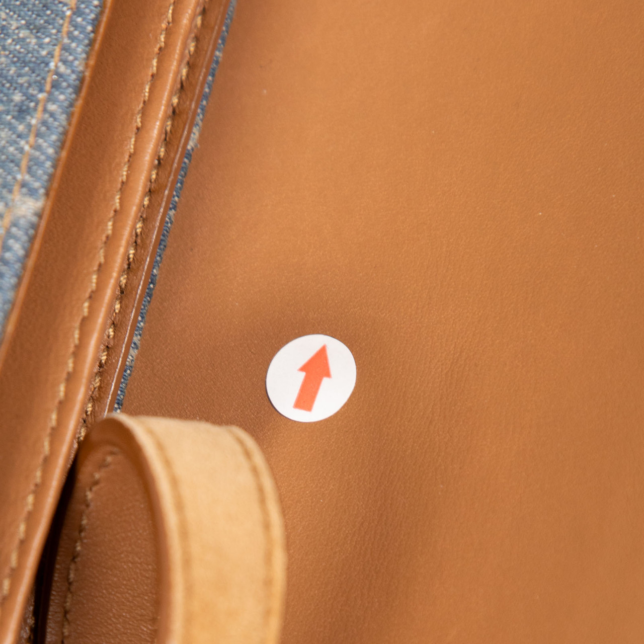 Saint Laurent Blue Denim Logo Crossbody Bag