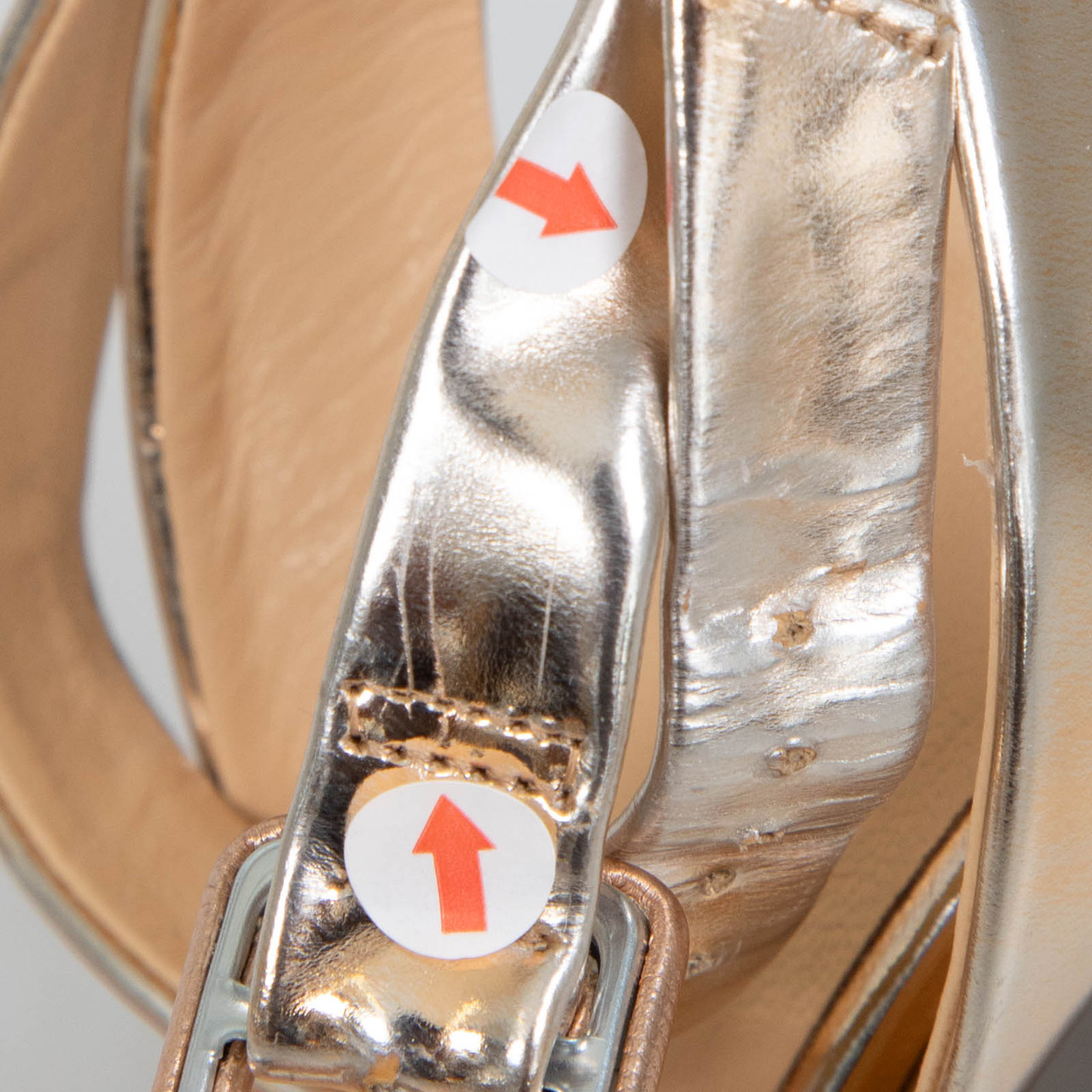 Giuseppe Zanotti Gold Lavinia Ramino Sandals