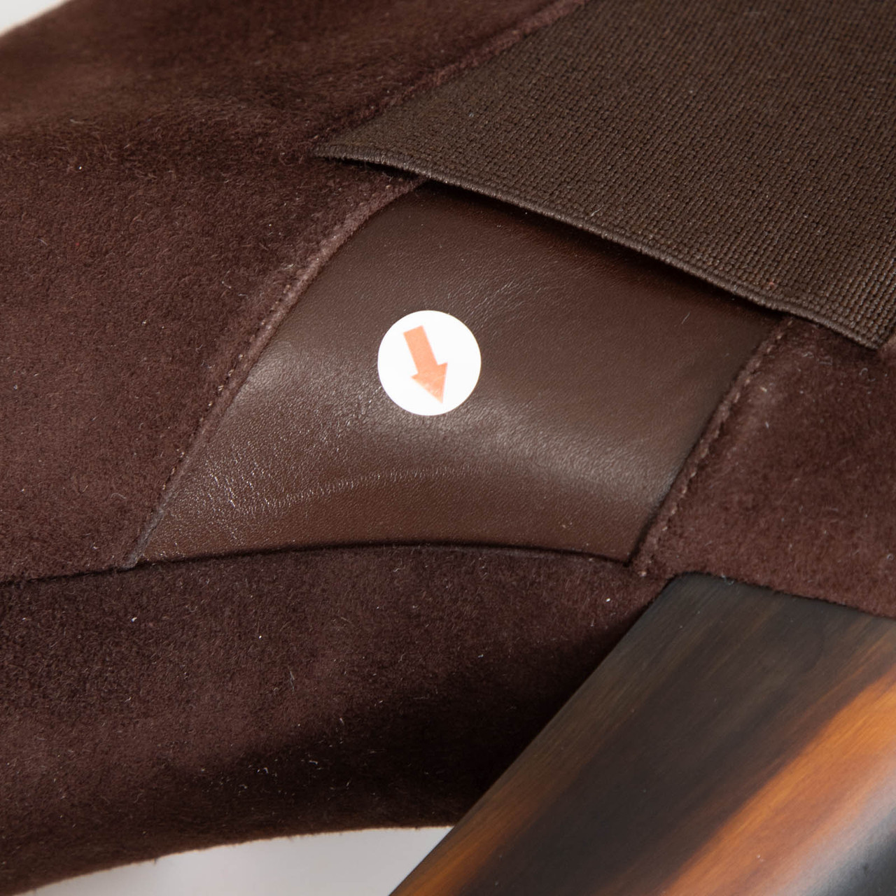 Casadei Brown Suede Wooden Heel Boots
