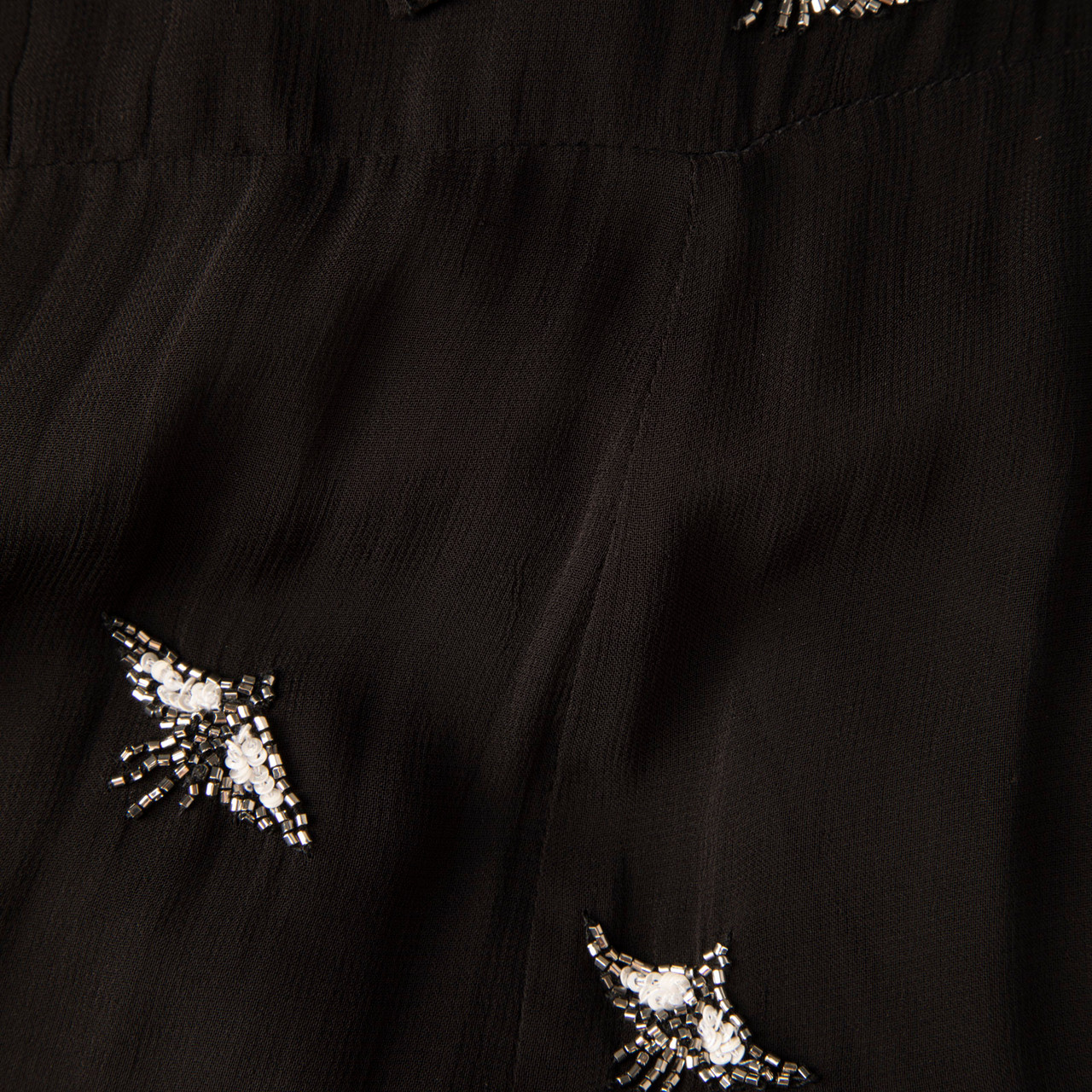 Temperley London Black Embroidered Sheer Midi Dress
