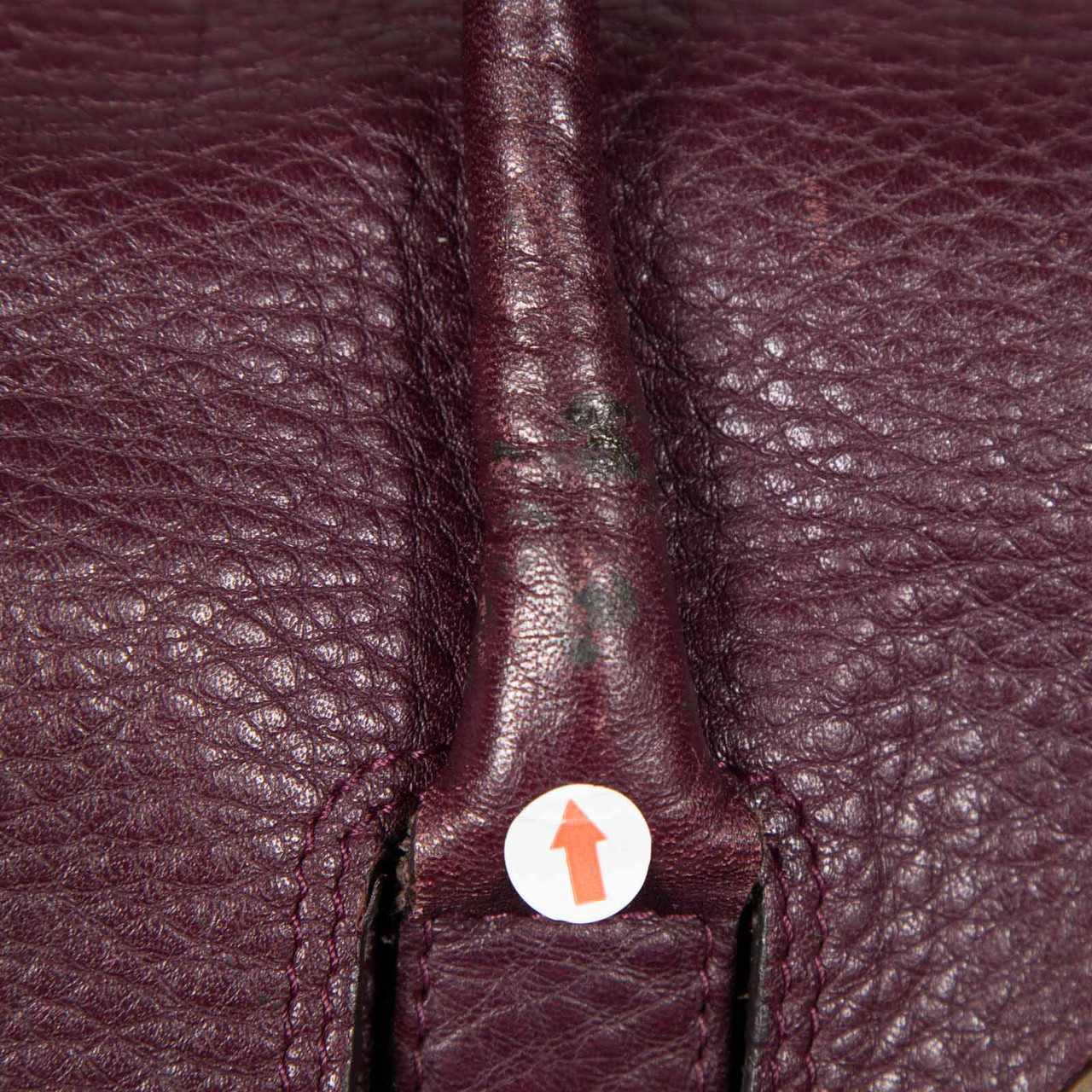 Mulberry Burgundy Leather Embroidered Bayswater