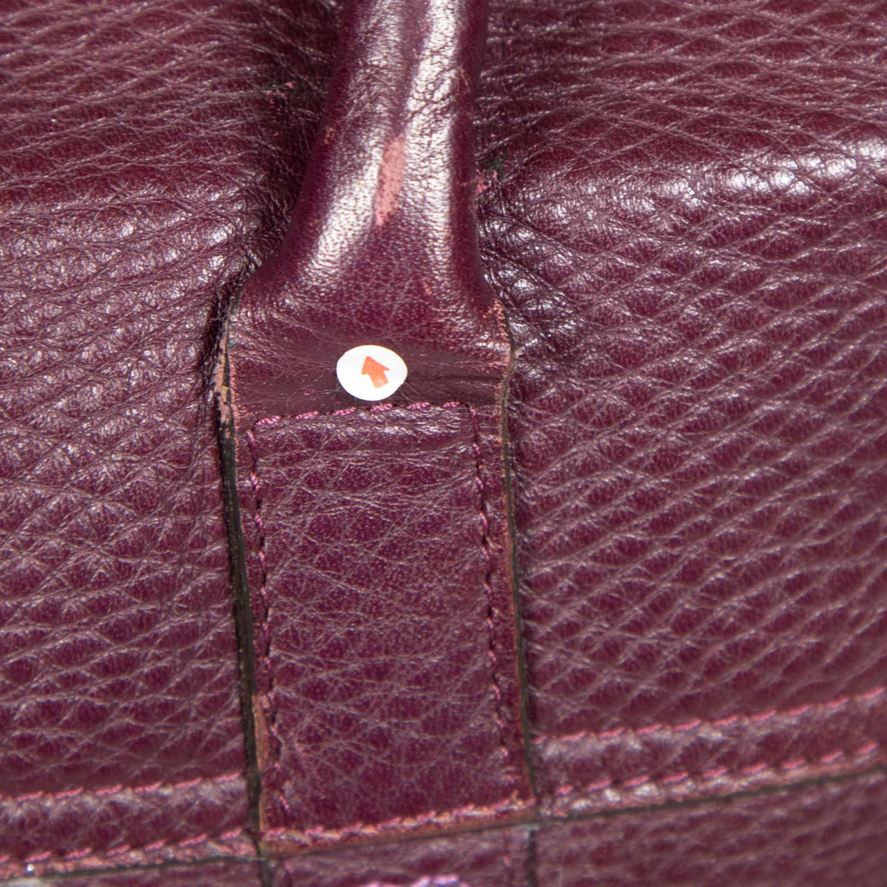 Mulberry Burgundy Leather Embroidered Bayswater