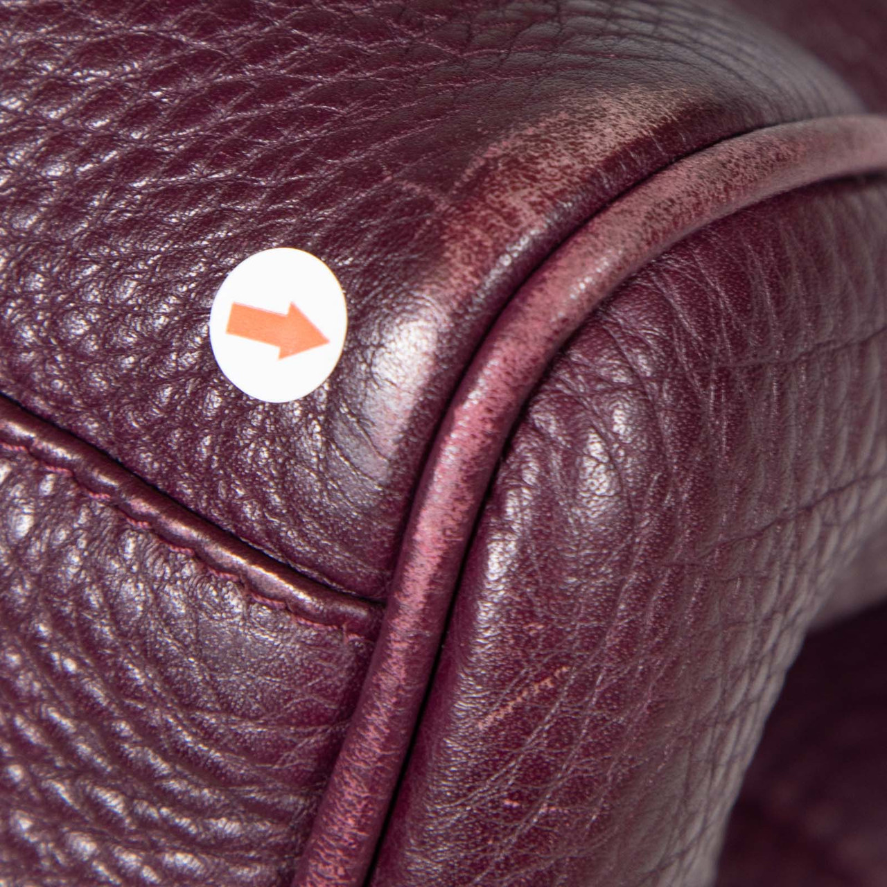 Mulberry Burgundy Leather Embroidered Bayswater