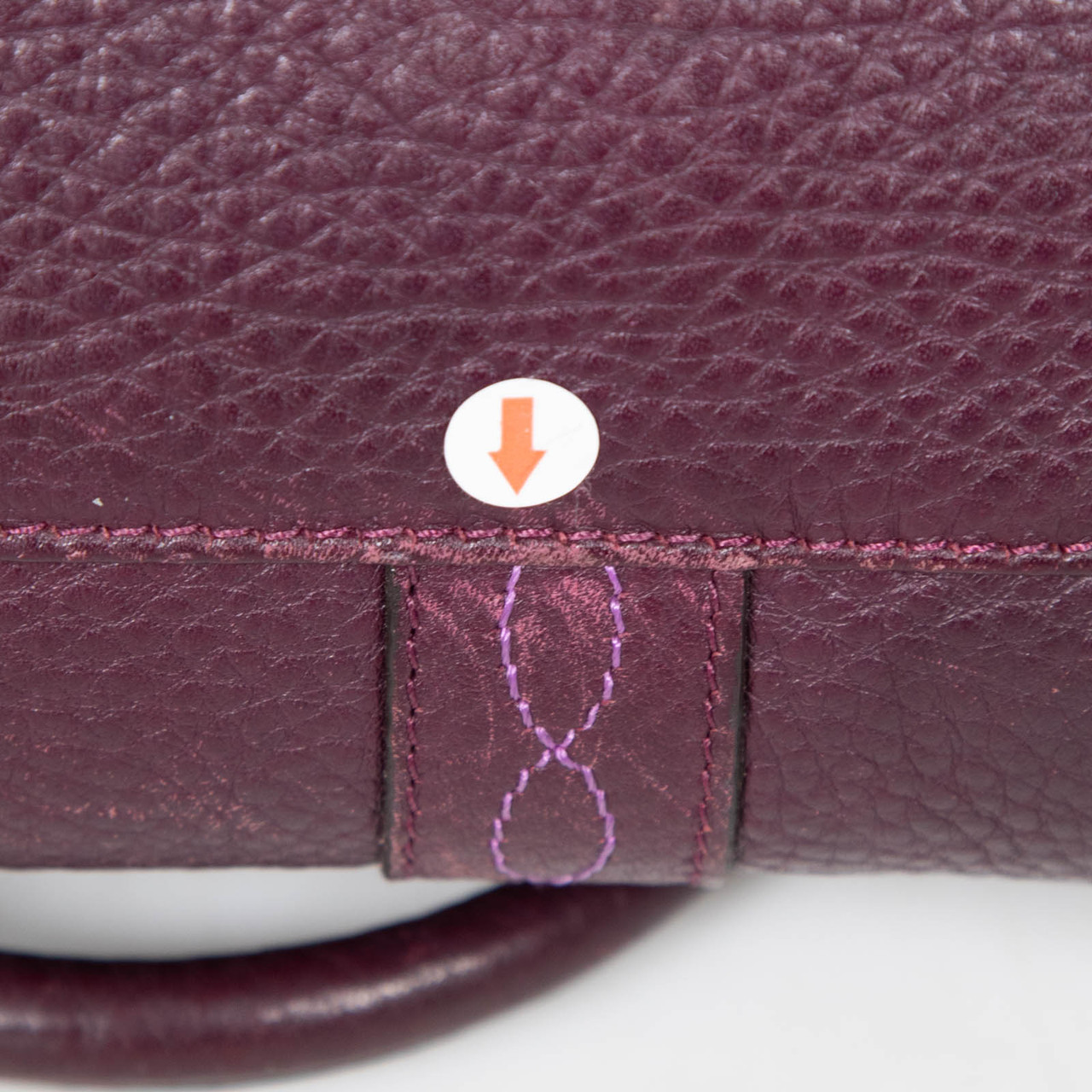 Mulberry Burgundy Leather Embroidered Bayswater