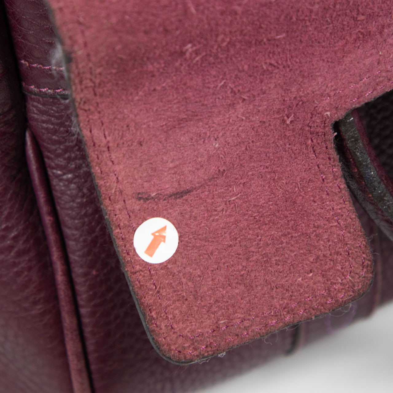 Mulberry Burgundy Leather Embroidered Bayswater