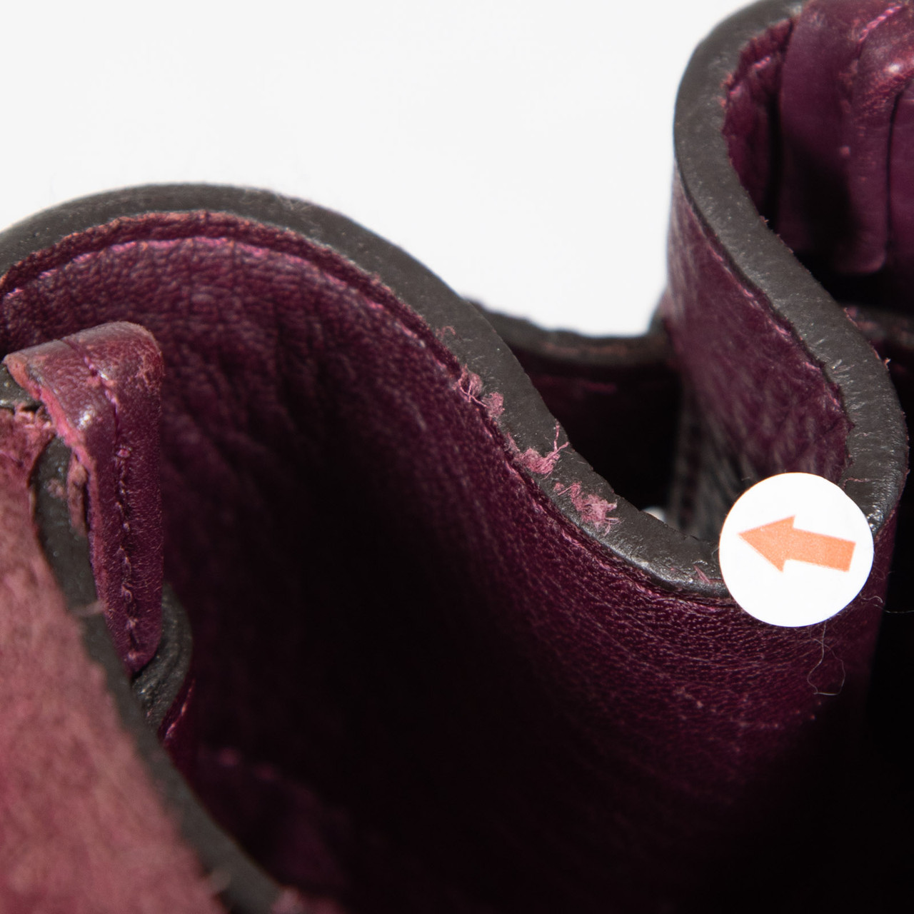 Mulberry Burgundy Leather Embroidered Bayswater