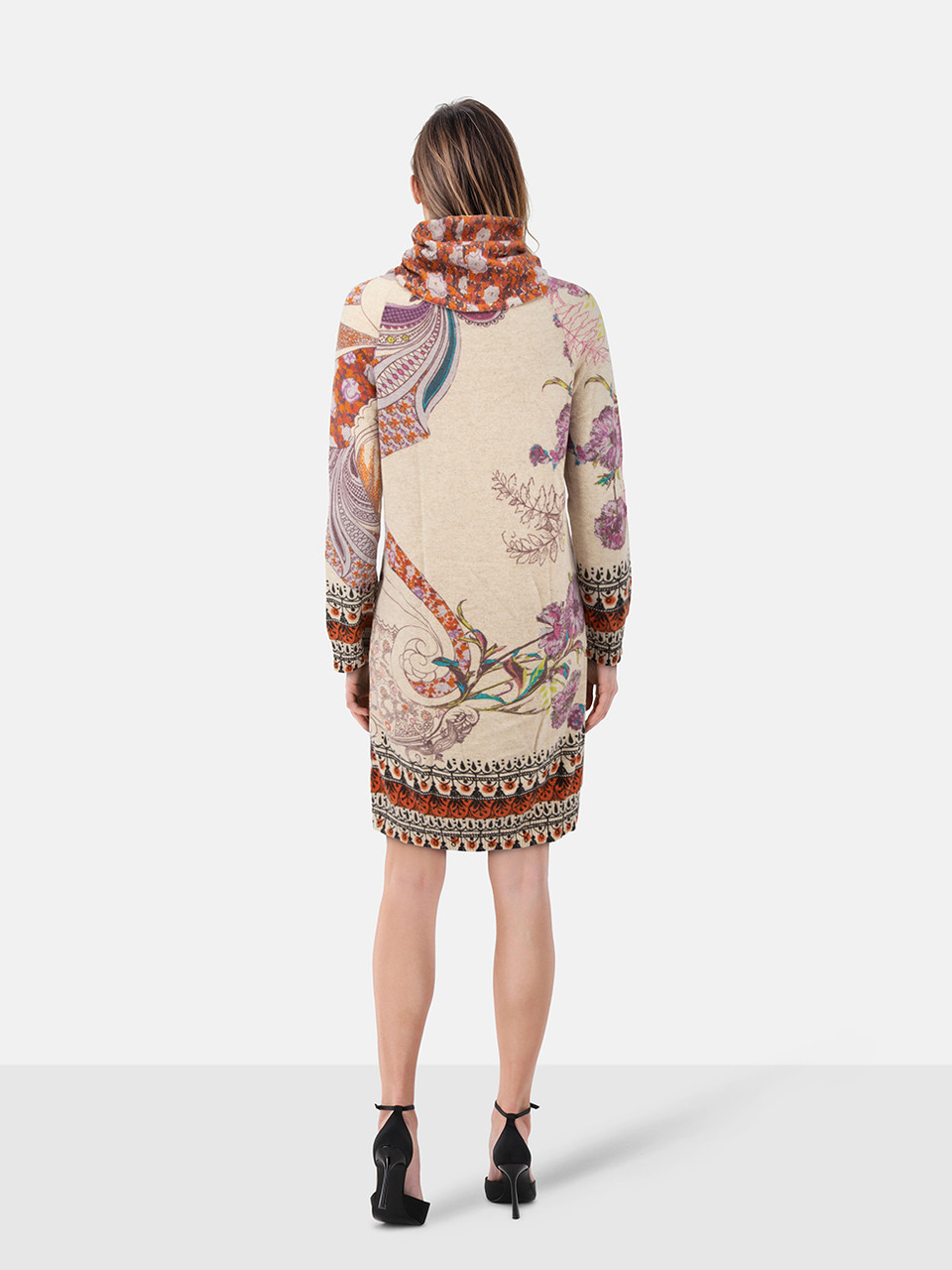 Etro Abstract Pattern Wool Knit Dress