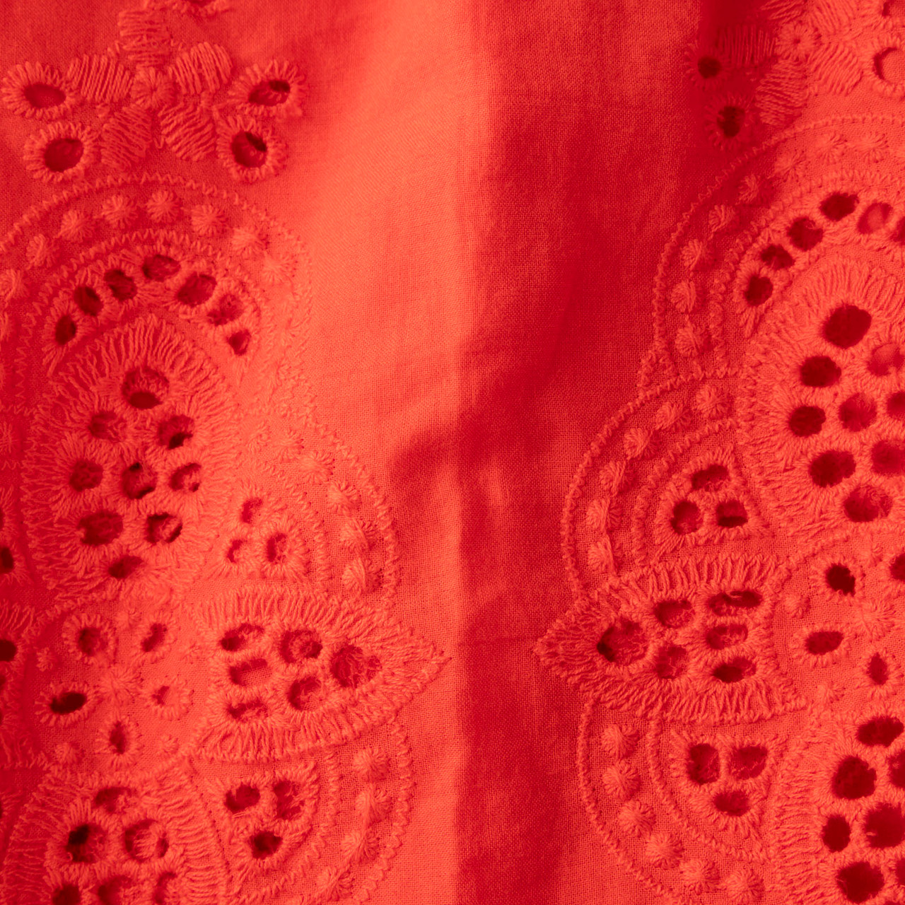 Borgo De Nor Red Broderie Detail Maxi Dress