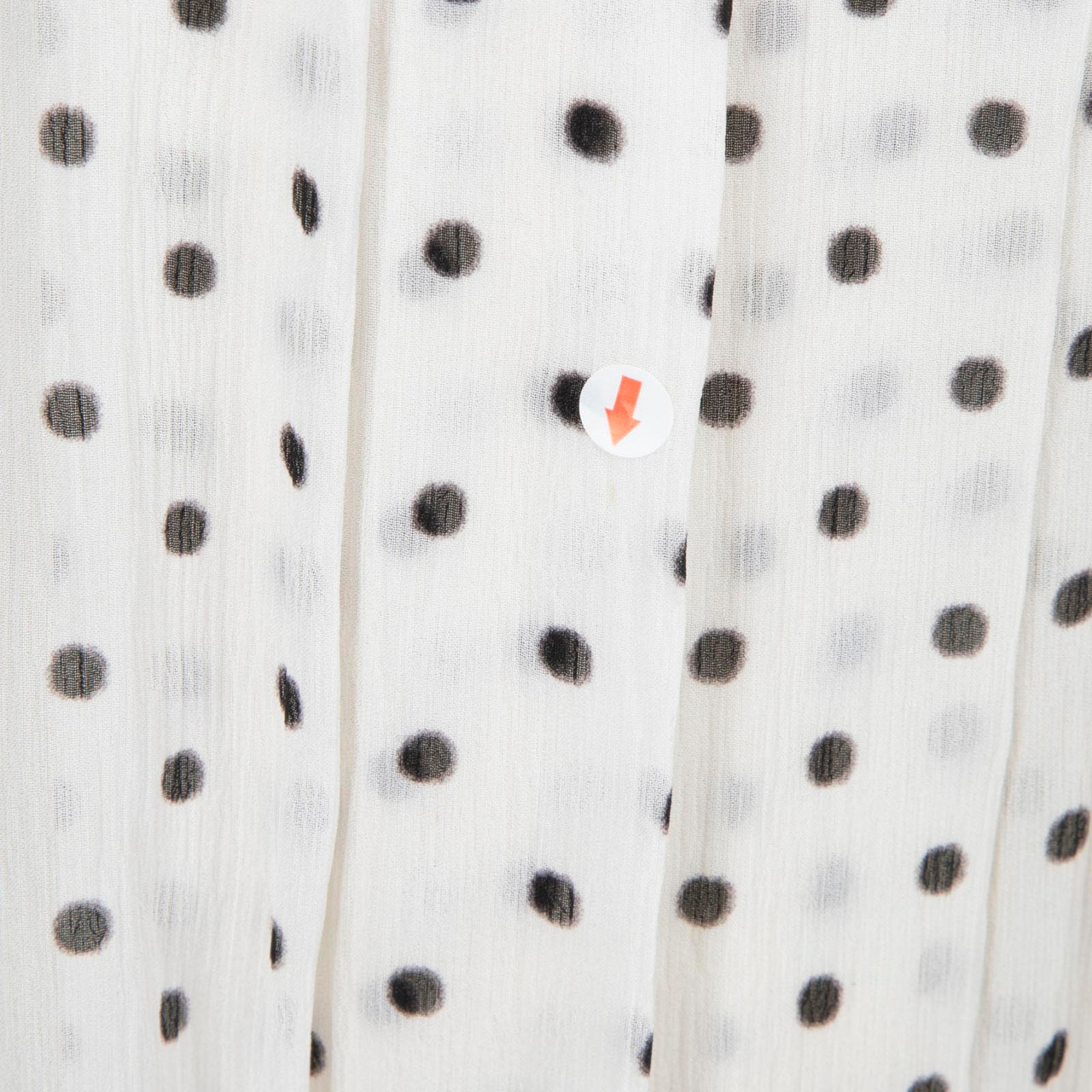 Theory Black & White Polkadot Pleated Skirt