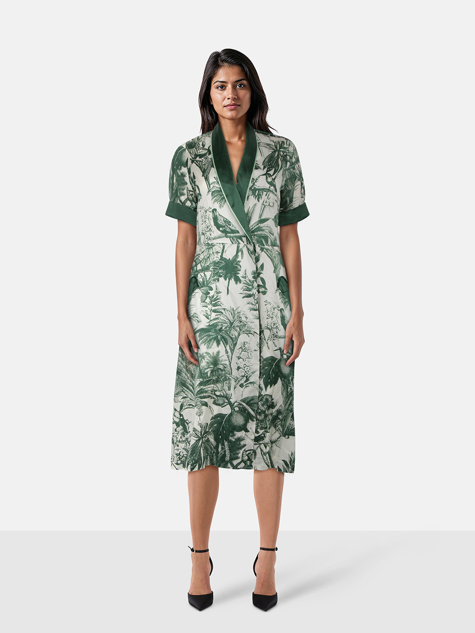 F.R.S For Restless Sleepers Green Floral Dress