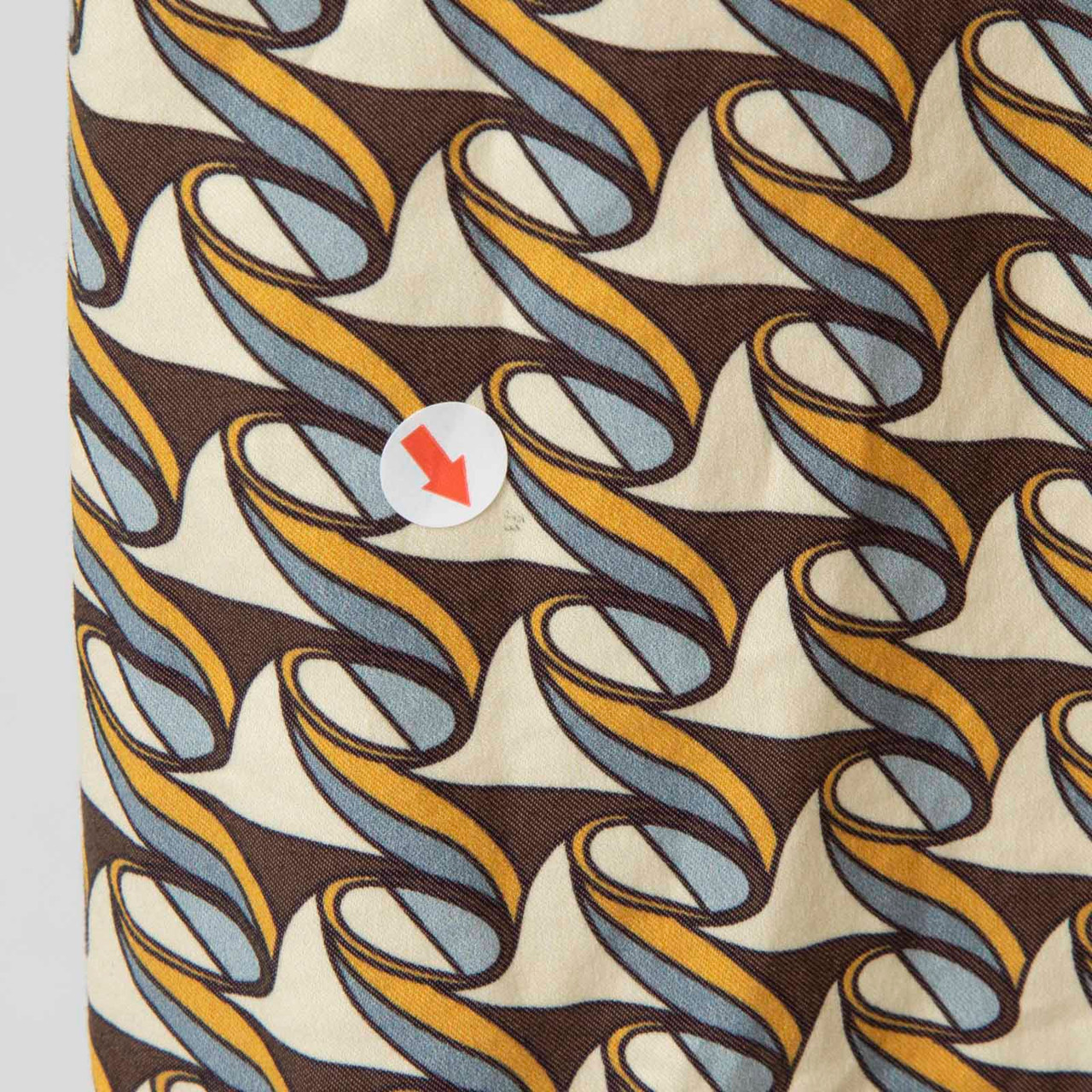 Tory Burch Abstract Print Tied Sleeves Dress