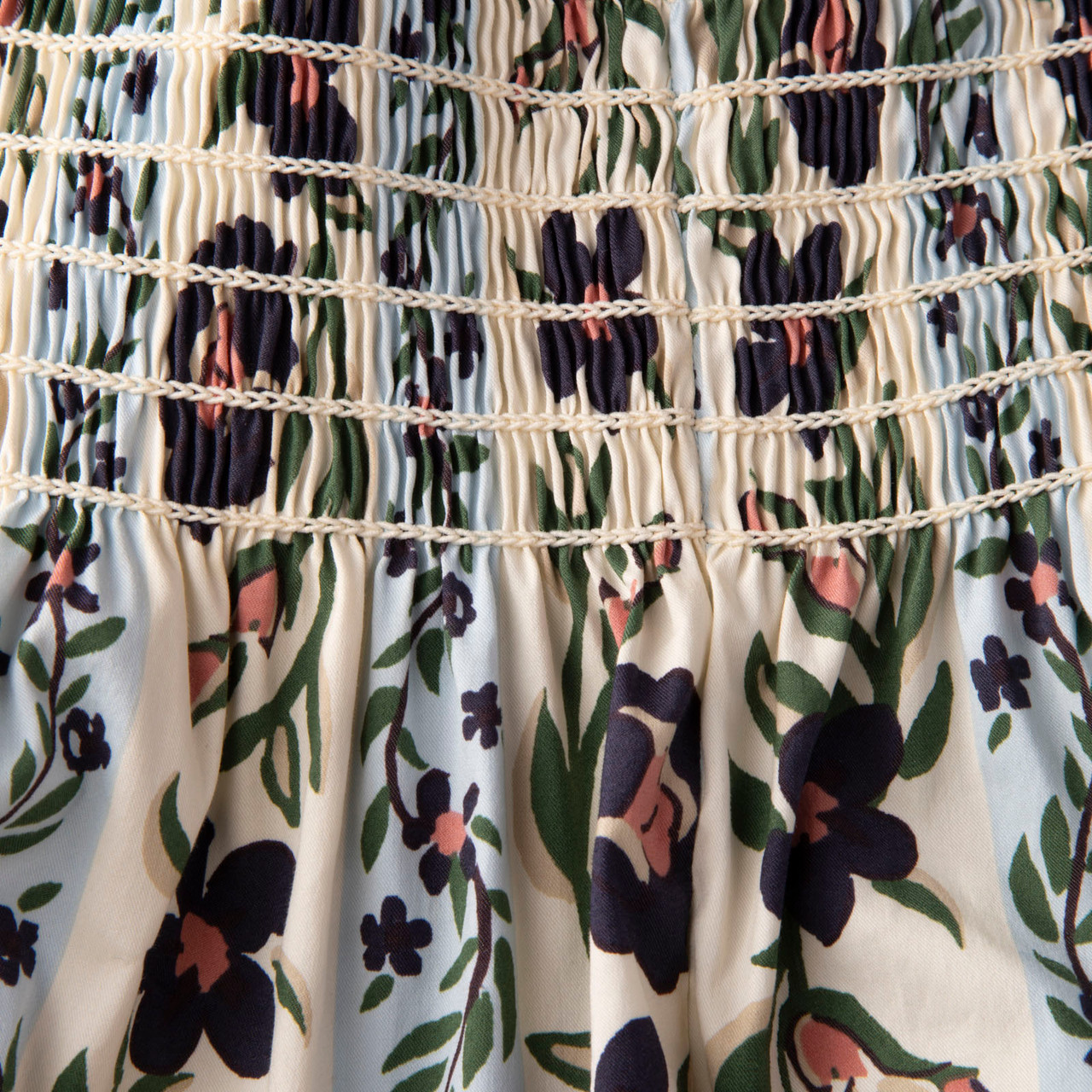Tory Burch Floral Ruched Maxi Dress