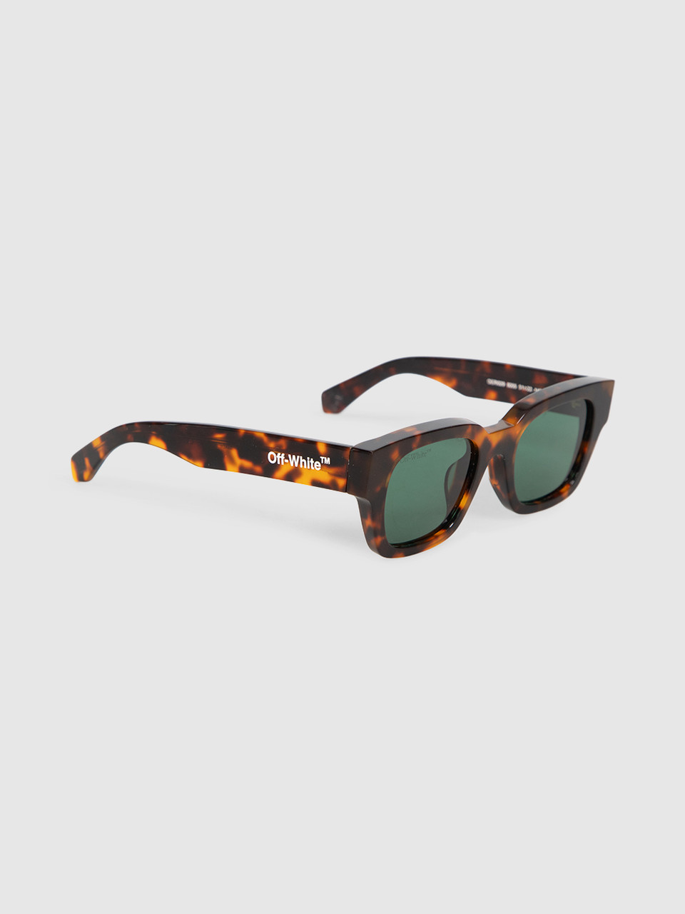 Off-White Brown Square Green Lens Sunglasses Off-White Brown Square Green Lens Sunglasses