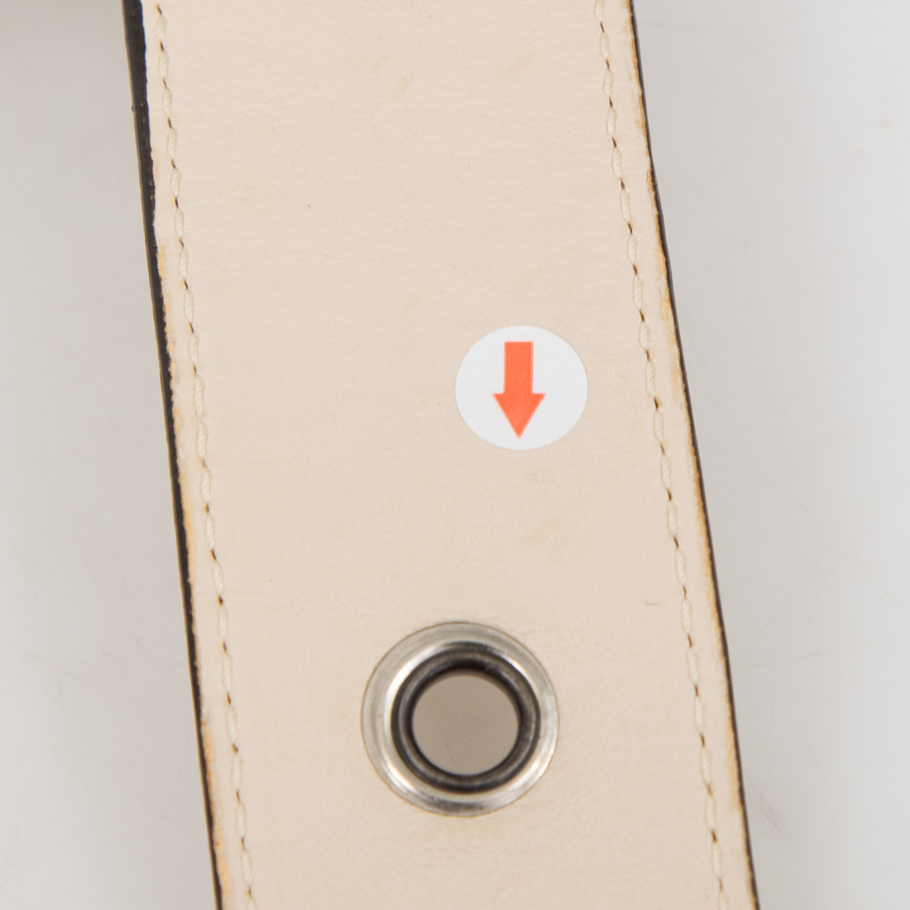 Chloé Cream Leather Silver Chain Belt Chloé Cream Leather Silver Chain Belt