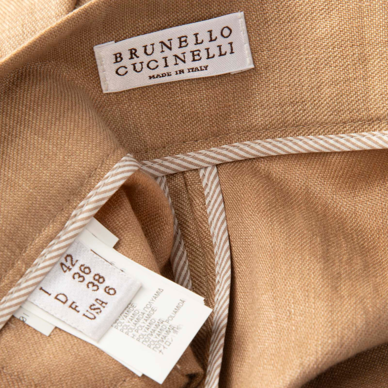 Brunello Cucinelli Beige Wide High Rise Trousers Brunello Cucinelli Beige Wide High Rise Trousers