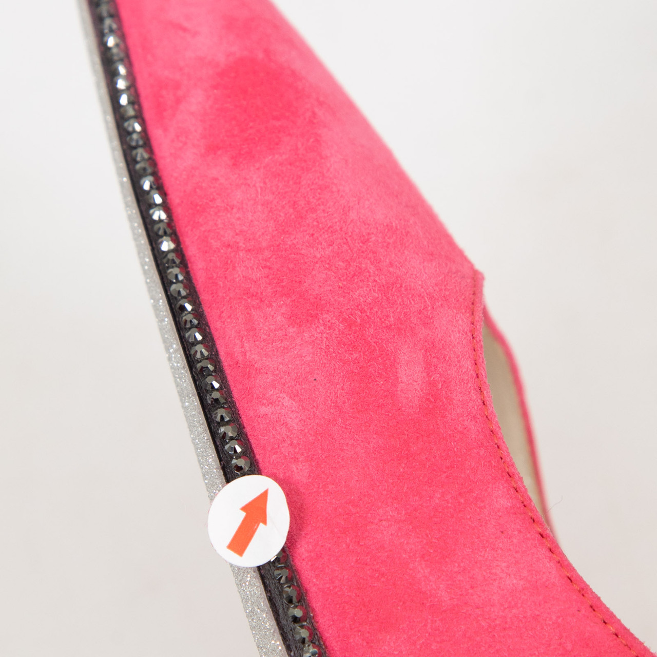 Rene Caovilla Pink Suede Crystal Detail Pumps Rene Caovilla Pink Suede Crystal Detail Pumps