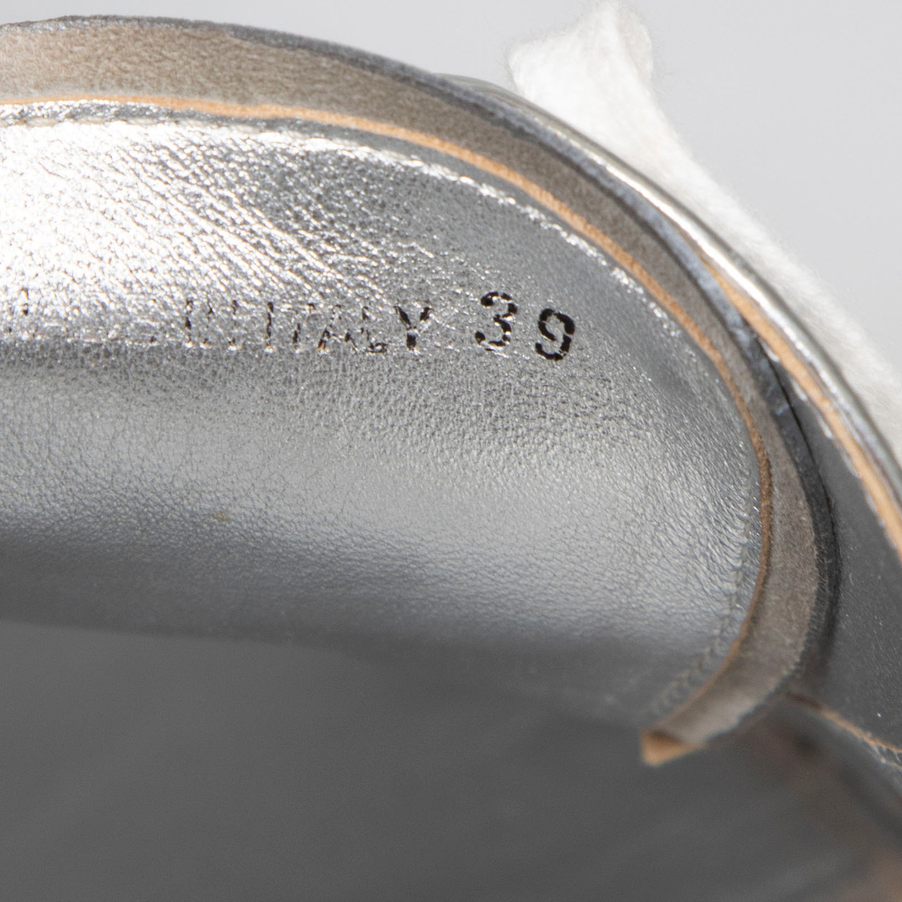 Prada Silver Patent Brogue Detail Flatforms Prada Silver Patent Brogue Detail Flatforms