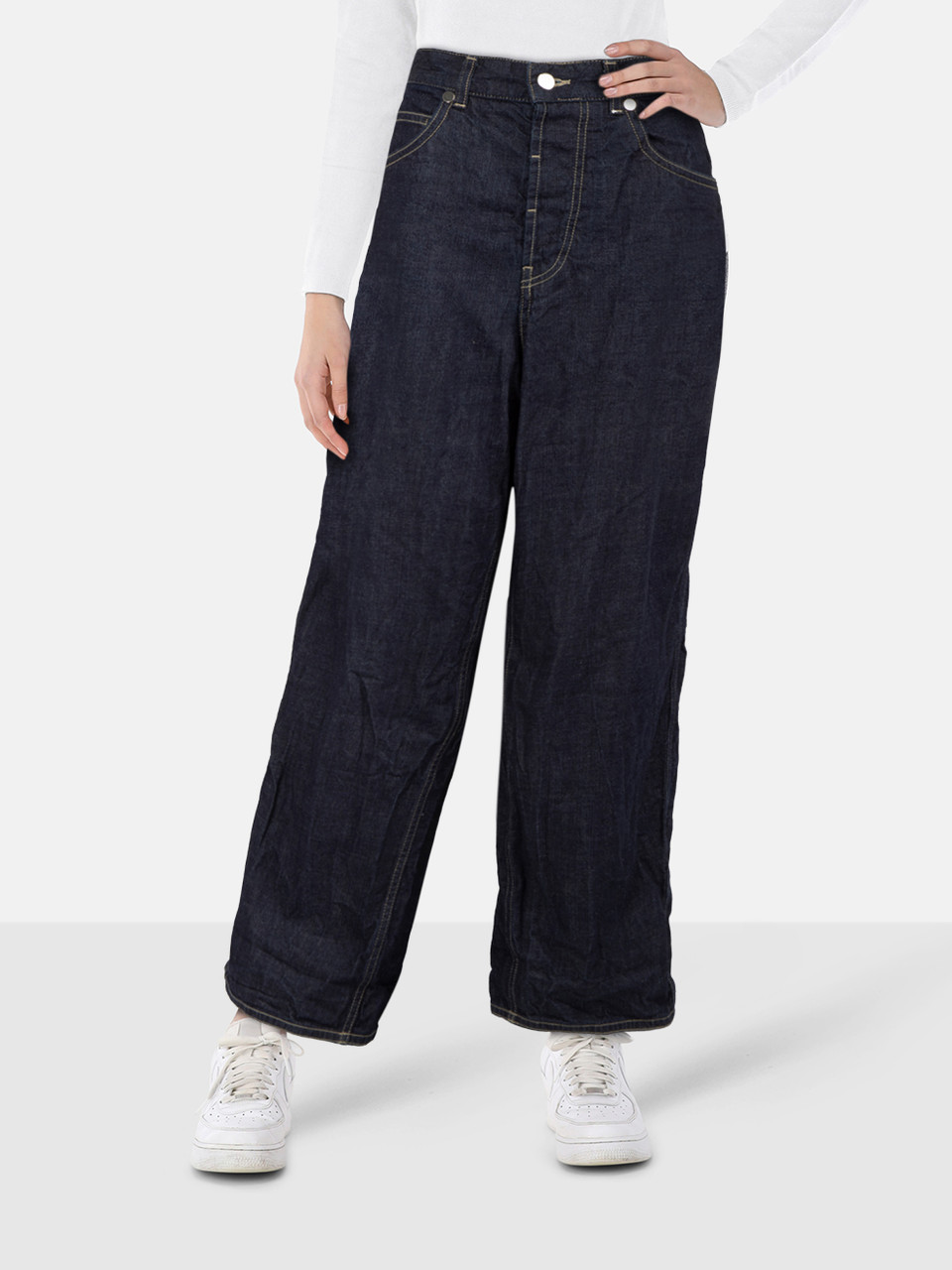 Sofie D'Hoore Navy Wide Leg High Rise Jeans Sofie D'Hoore Navy Wide Leg High Rise Jeans