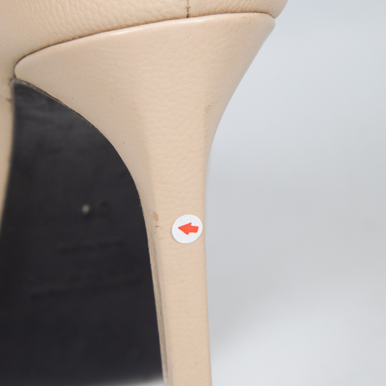 Saint Laurent Beige Leather Janis Heels