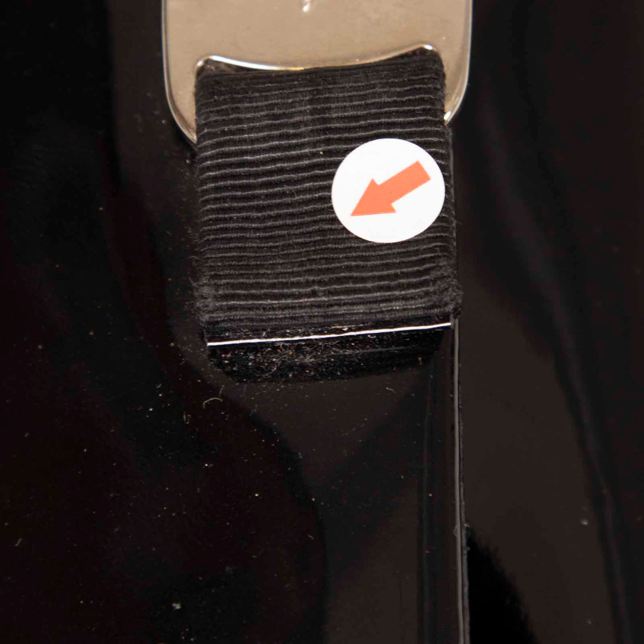 Salvatore Ferragamo Black Patent Crossbody Bag