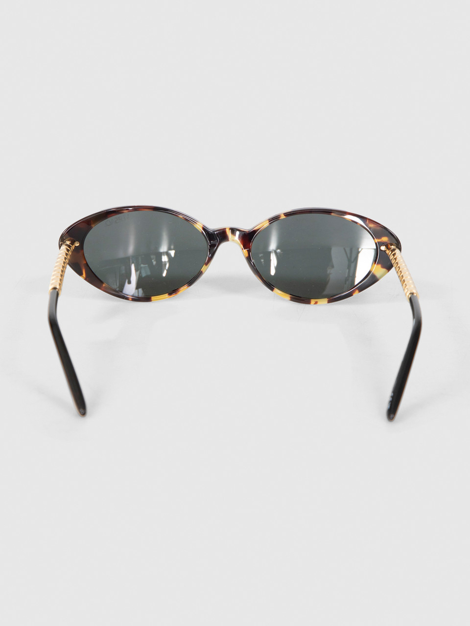 Versace Tortoiseshell Oval Sunglasses