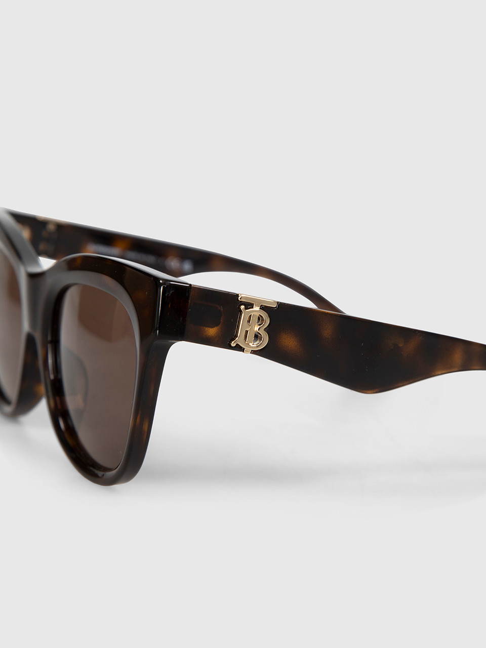 Burberry Brown Tinted Tortoiseshell Cat Eye Sunglasses