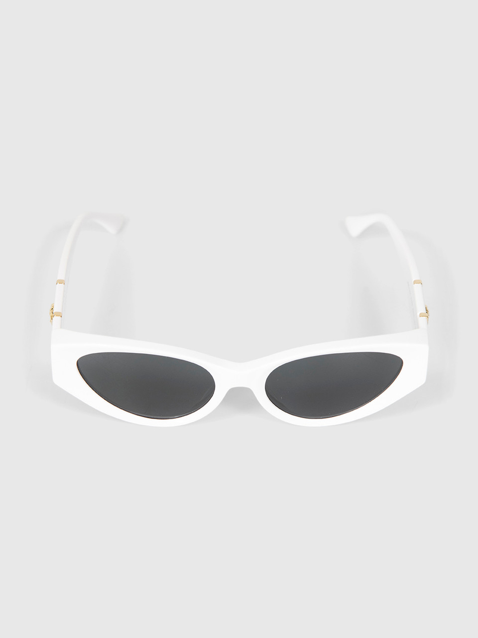 Versace White Cat Eye Logo Detail Sunglasses