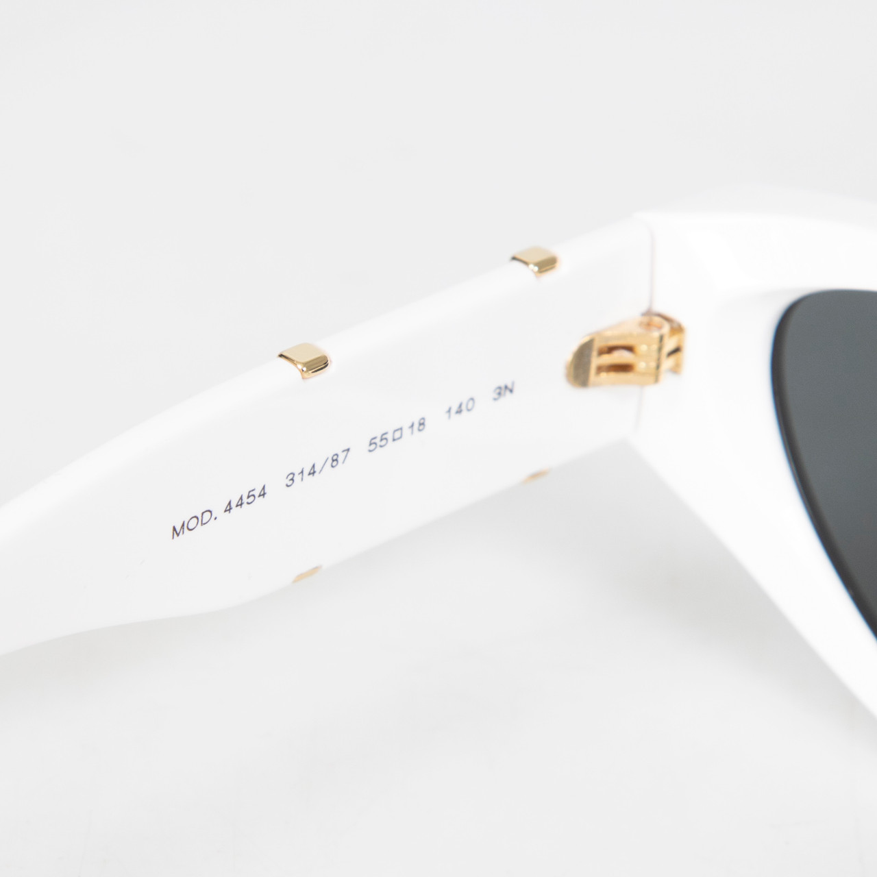 Versace White Cat Eye Logo Detail Sunglasses