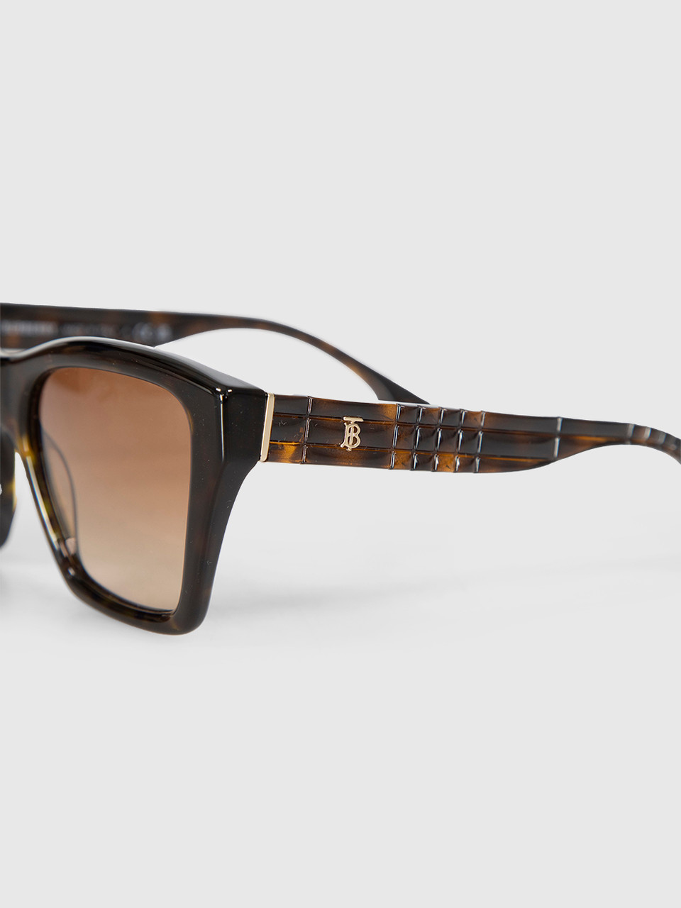 Burberry Brown Tortoiseshell Square Arden Sunglasses